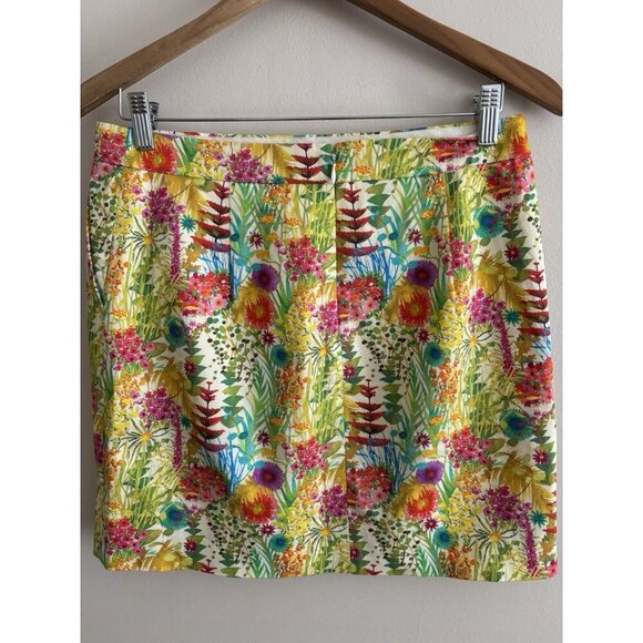 J Crew Liberty Art Fabric Floral Short Skirt Size 2 Preppy Romantic - Picture 5 of 10